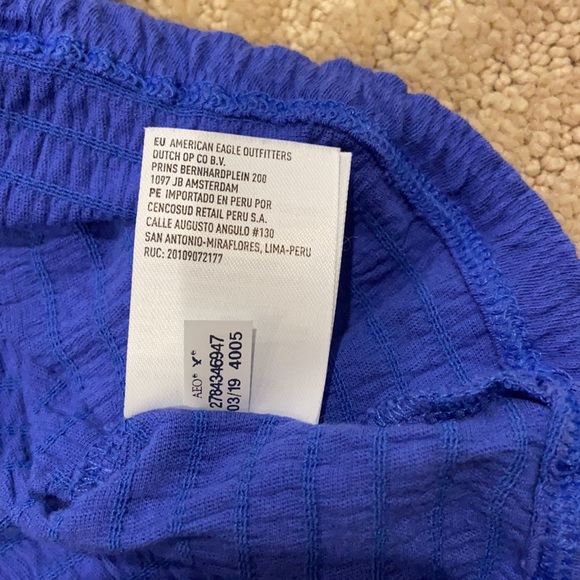 NWOT American Eagle Tube Top Blue Small - Picture 7 of 9